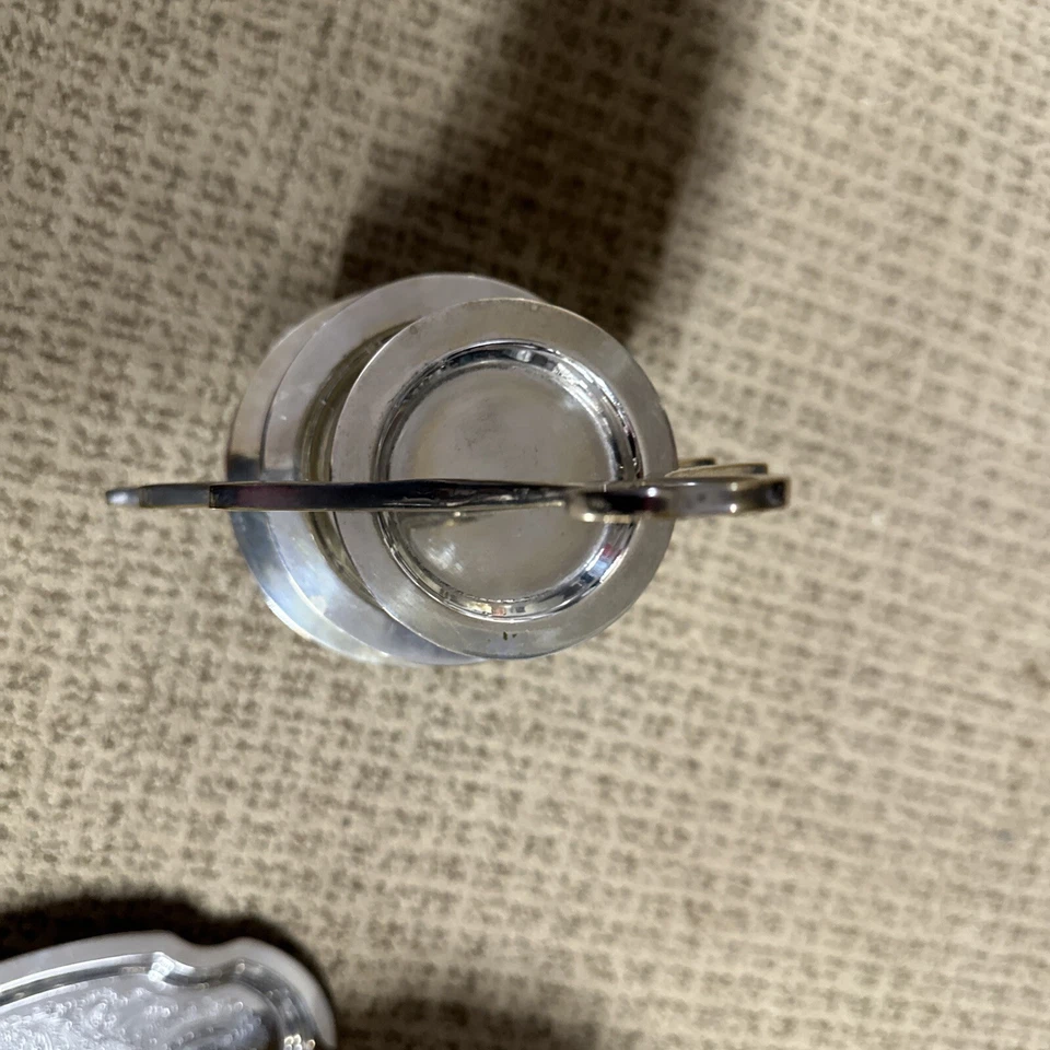 Soporte de postre MCM para servidor de árbol de Navidad de 3 niveles tono plateado vintage Foto 4 de 4