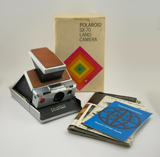 1970's Polaroid Sx-70 Land Camera Instant Film Camera w/ Original Box  Pamphlet