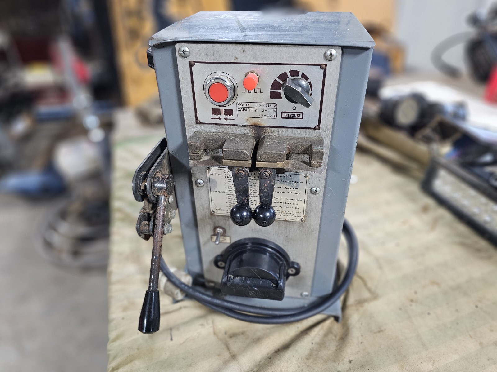 JET 115V Band Saw Blade Welder Grinder 1/8 To 1/2" Capacity Bandsaw