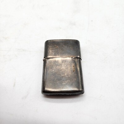 Antique Sterling Silver Pocket Cigarette Lighter Circa 1950s Preowned