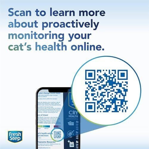 Fresh Step Crystals Health Monitoring Cat Litter, Unscented, 14 lbs total 2 BAGS - Picture 6 of 11