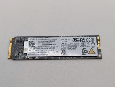 ADATA M.2 NVME 256GB SSD SM2P41C8-256GC6 Laptop HP N45477-001 Low Hours