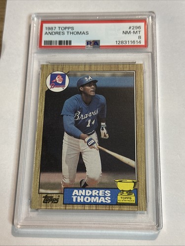 1987 Topps Andres Thomas #296 card