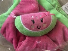 Baby Essentials One In A Melon Watermelon Lovey Pink Plush Security Blanket