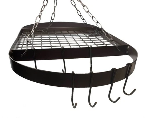 Old Dutch International Oval Bronze Hanging Pot Rack