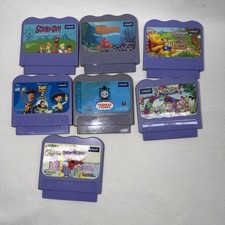 7 VTech V.Smile Learning System Game Cartridges Toy Story Thomas Nemo Pooh