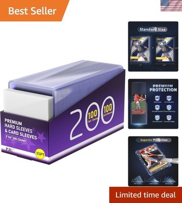 Essential 200 Card Sleeve Pack: 100 Hard and 100 Soft for Maximum Protection
