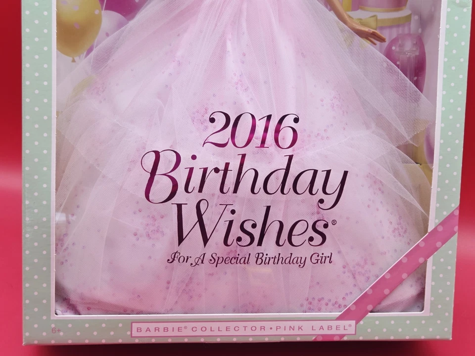 Barbie Collector Pink Label 2016 Mattel Birthday Wishes #DGW31 en caja original Foto 4 de 4