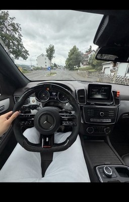 Mercedes AMG Lenkrad mit Airbag Carbon Alcantara LED | W205 W206 C63 E63 A45 GLC