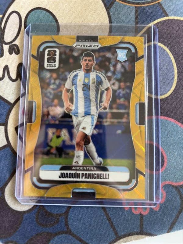 2026 Panini Prizm FIFA World Cup Gold #6 Joaquin Panichelli RC Rookie 6/10 JT82
