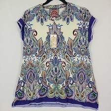 NWT Johnny Was Janie Favorite Crew Neck Ruta Tee Shirt S MSRP 138