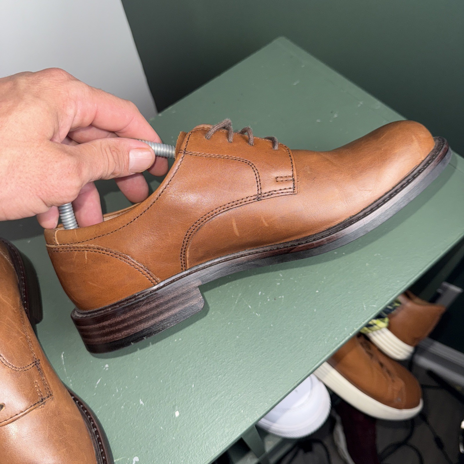 SAOLA Scarpe eleganti Oxford Johnston Murphy Tabor punta liscia marrone scuro 20 3360 uomo 8 5 M