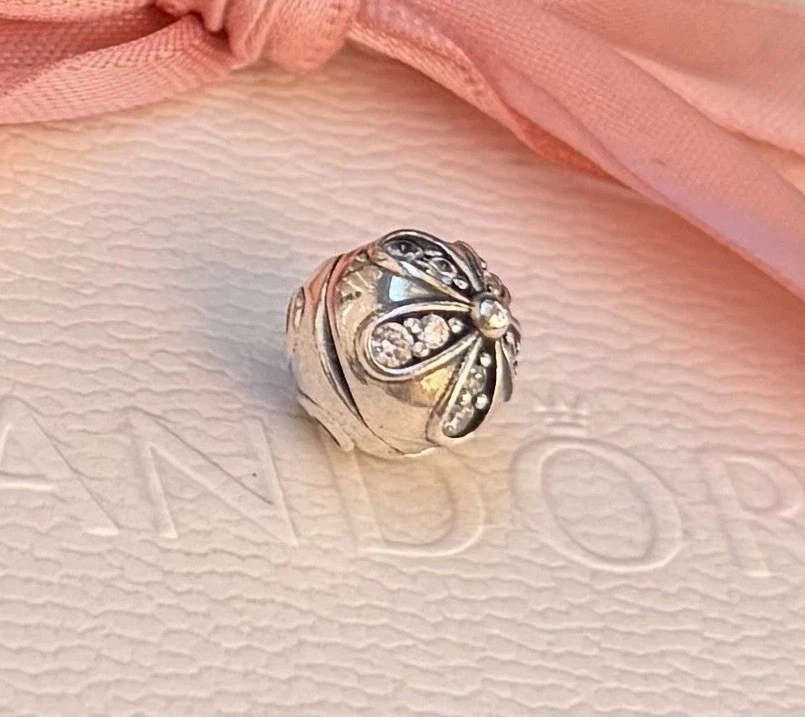 Original Pandora Clip „Dazzling Daisy“ 925 Silber #791493CZ - Bild 2 von 3
