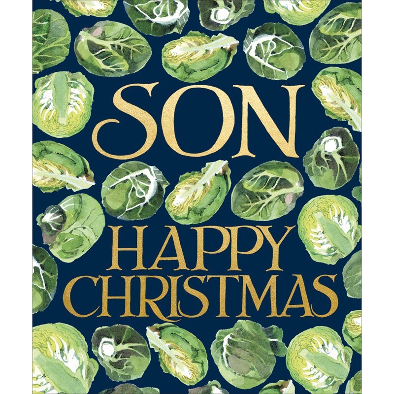 Woodmansterne x Emma Bridgewater Brussels Sprouts Son Christmas Card