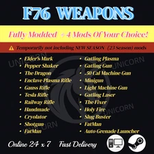 Fallout 76 PC✅Fulled Modded Weapon/Pepper Shake/Elder's Mark/The Dragon/Other✅