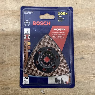 Bosch Starlock  Oscillating Multi-Tool Carbide 60 Grit Delta Sanding OSL350CR6