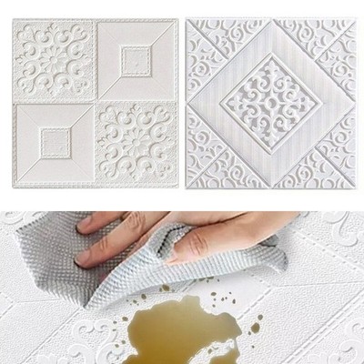 Sound Insulated Self Sticker Brick Wall Panels Noise Reduction Solution