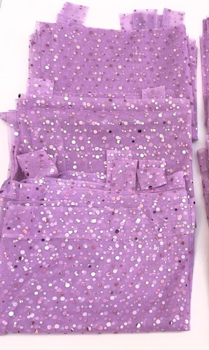 “Groovy” 50" X 84" Tab Top Pink Sequin Sheer Curtain Panels Lot of 3 NWOT - Picture 6 of 14
