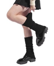 Fuzzy Leg Warmers Women Knee High Socks Plush Winter Warm Fleece Thick