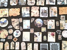 200pc Scrapbooking Supplies Junk Journal Kit Generic Version Mottled Imprint