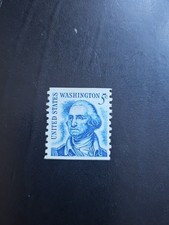 Uncirculated Vintage 1967 Dirty Face George Washington 5 Cent USA Stamp