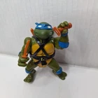 Vintage 1988 Teenage Mutant Ninja Turtles TMNT Leonardo Figure With Weapons READ