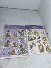 Two Vintage American Greetings Easter Stickers. USA Made
