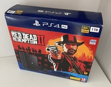 BOXED RED DEAD PS4 PRO PLAYSTATION 4 CONSOLE - QUIET CUH-7216B MODEL - SERVICED