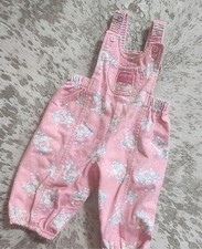 Oshkosh B'Gosh Vintage Overalls Sz12M Bunnies 1980s