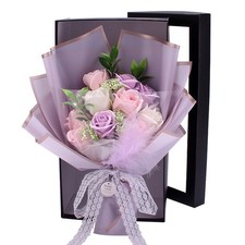 Artificial Soap Rose Bouquet Fake Flower Gift Box Tanabata Valentine's Day