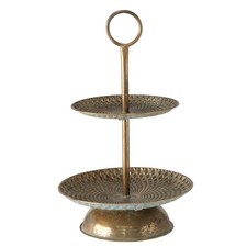 Etagere Cosima 2-stufig Metall 60 cm Konfektschale Deko Schale Süßigkeiten