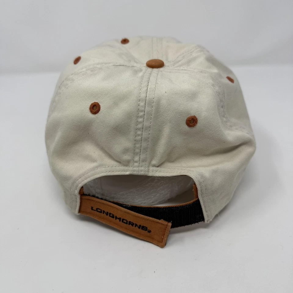 Gorra de colección Texas Longhorns con tirantes NCAA crema naranja quemado Foto 3 de 4