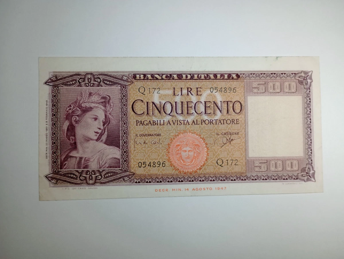 曾流通1947 年意大利，圣马力诺和梵蒂冈纸币| eBay