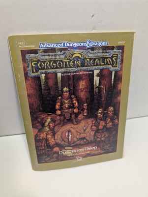 Advanced Dungeons and Dragons 1990 Forgotten Realms Dwarves Deep 9300 AD&D W/Map