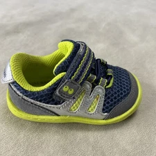 Surprize by Stride Rite Aston Size 3 Infant Baby Shoe Sneaker Blue Green