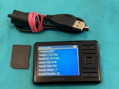 Zen Creative Digital Media Player MP3 Player 8 GB