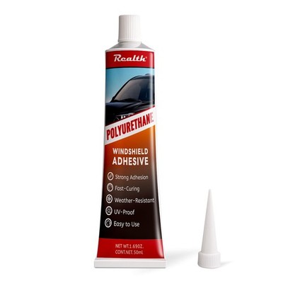 Polyurethane Windshield Adhesive & Sealant 50ML - High Strength, 50ml, Black