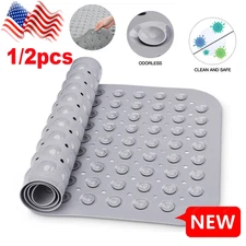 Non-Slip Bath Tub Mat (40 X 16)Inch Extra Long Antibacterial Bathroom Shower Mat