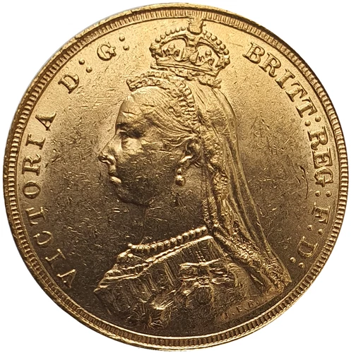 1888-S Victoria Gold Sovereign — photo from the most recent tracked eBay sale