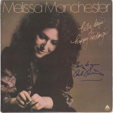Melissa Manchester Signed Better Days & Happy Endings Cover w/Insc - PSA/DNA