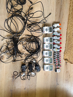 LEGO Mindstorms EV3 HUGE Robotics Lot 6 Bricks Motors Sensors Cables Tested