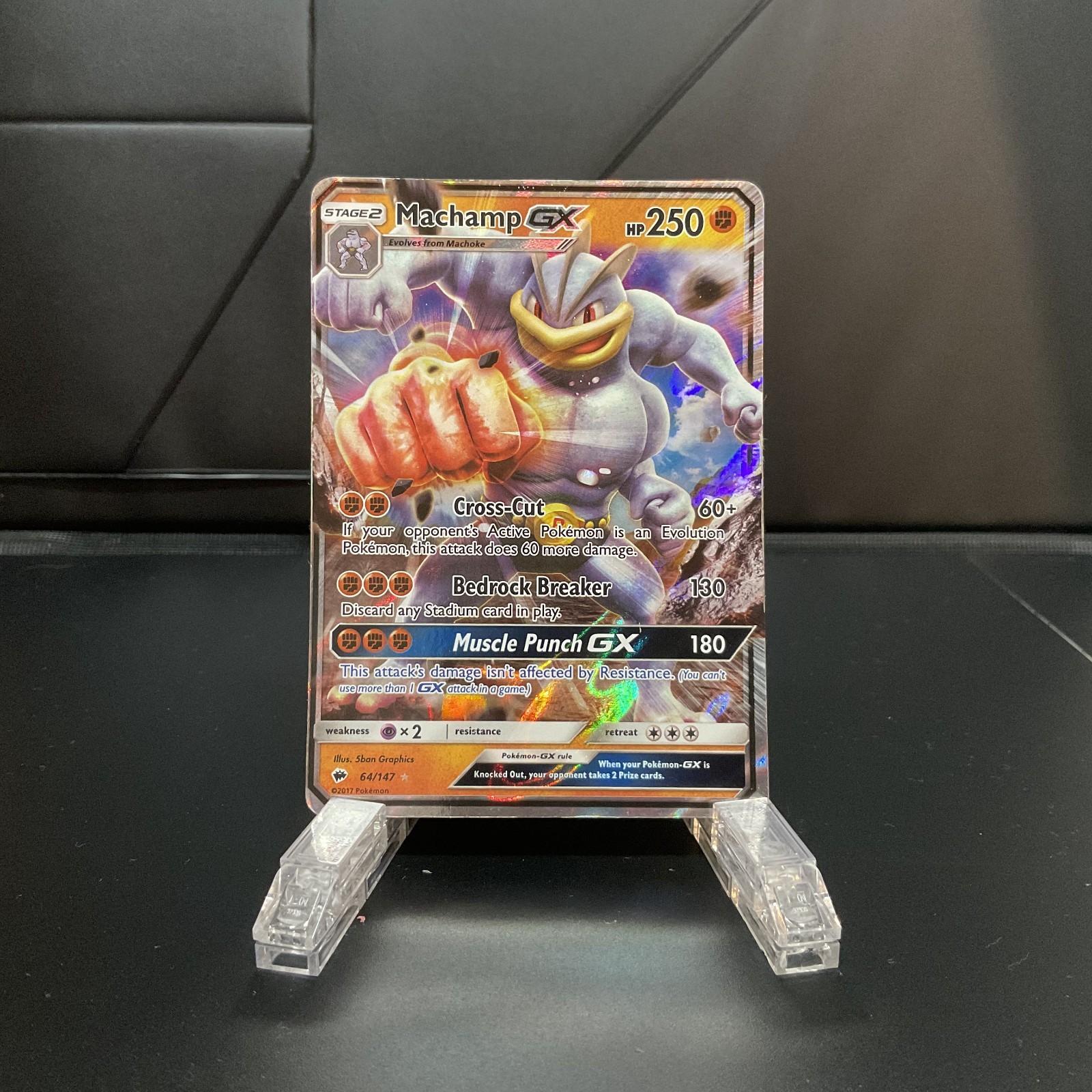 Machamp GX 64/147 - SM Burning Shadows - Ultra Rare Pokemon Card