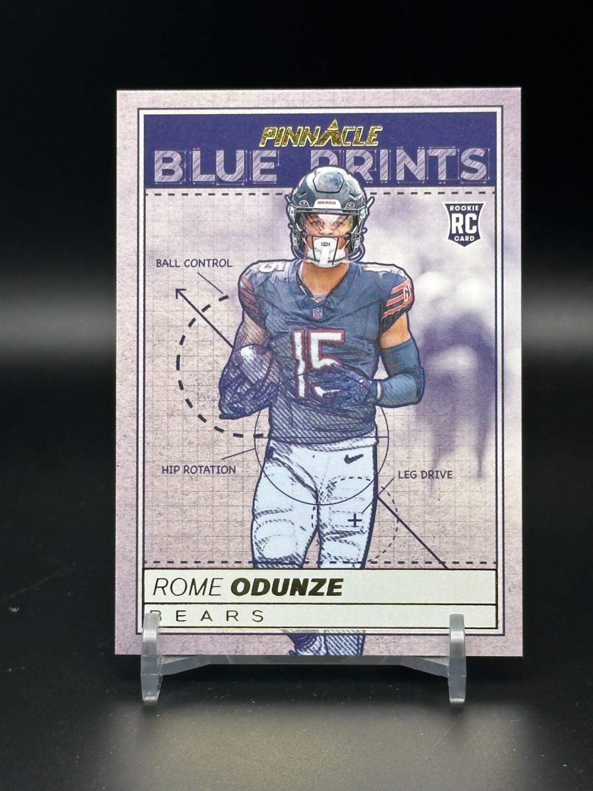 Rome Odunze Panini Encore Blue Prints #2 Gold