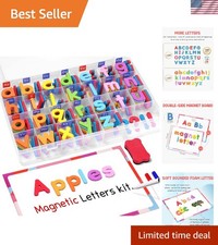Classroom Magnetic Alphabet Letters Kit 238 Pcs with Double - Side Magnet Boa...