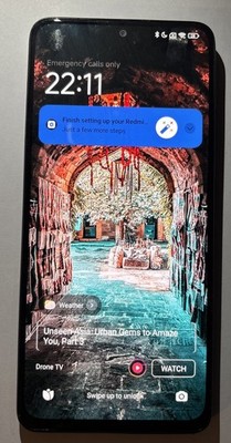 Xiaomi Redmi Note 11 Pro 128GB Grau entsperrt ''funktioniert Screenburn + gesprungene Rückseite''