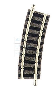 FLEISCHMANN 9122 - Scala N 1:160 Binario curvo, raggio R1, 15°.