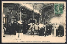 CPA Vittel, Theatre de Guignol sous la grande Galerie, Puppentheater 1913 