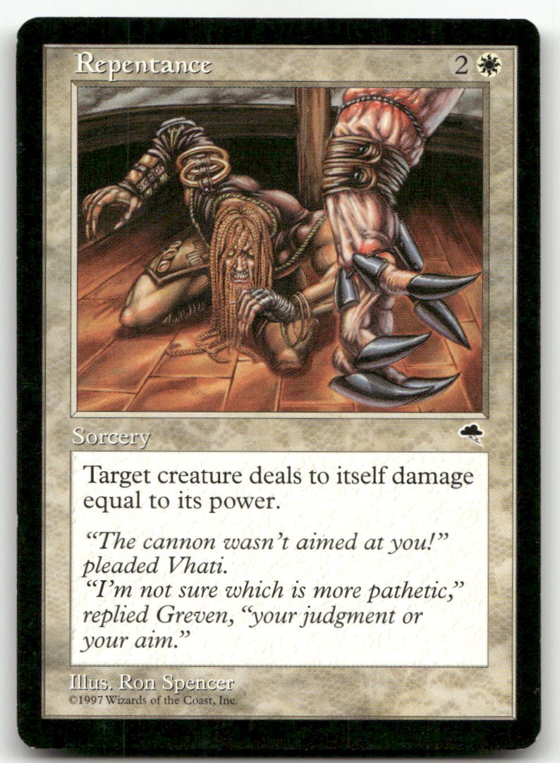 Repentance #37 (LP) Tempest TMP Magic MTG