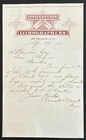BUFFALO, NY ~ COSACK & CLARK, Lithographers ~ Illustrated Letter Sheet 1881