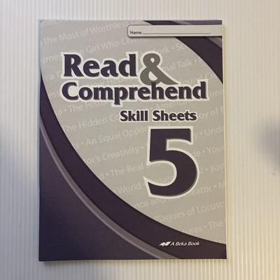 Abeka Read & Comprehend Skill Sheets 5 NEW